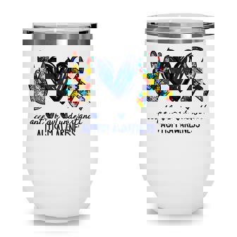 Accept Understand Love Autism Awareness Autism Mom Wine Tumbler - Thegiftio