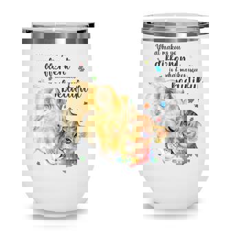 Autism Awareness What Makes You Different Lion Mom Women Kid Wine Tumbler - Thegiftio