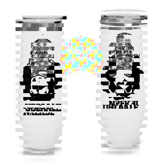 Autism Mom Unbreakable Autism Awareness Mom Mothers Women Wine Tumbler - Thegiftio