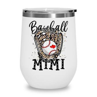 Baseball Mimi Leopard Game Day Baseball Lover Mothers Day Wine Tumbler - Thegiftio UK