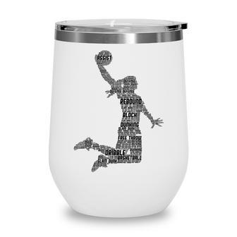 Basketball Girl Women Kids Girls Wine Tumbler - Thegiftio UK