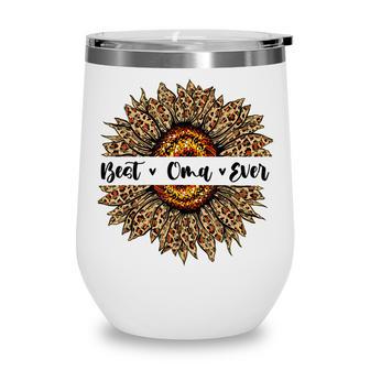 Best Oma Ever Sunflower Oma Mothers Day Gifts Wine Tumbler - Thegiftio UK