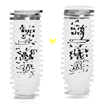 Big Sister Again Funny New Sister To Be Wine Tumbler - Thegiftio