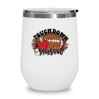 Christmas Football Toughdown Season Wine Tumbler - Thegiftio UK