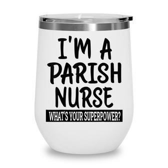 Church Nurse Funny Nursing School & Medical Appreciation Wine Tumbler - Thegiftio UK