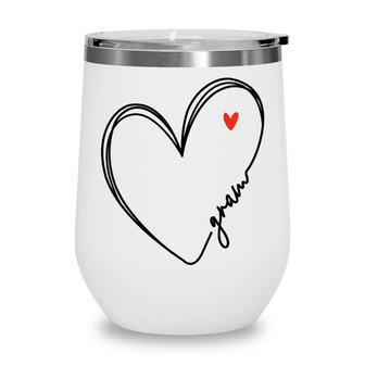 Cute Gram With Heart Girl Women Mom Mother Wine Tumbler - Thegiftio UK