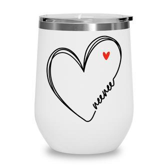Cute Neenee With Heart Girl Women Mom Mother Wine Tumbler - Thegiftio UK