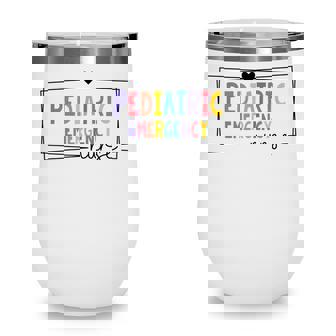 Cute Rn Nurse Pediatric Emergency Nurse | Pediatric Nurse Wine Tumbler - Thegiftio