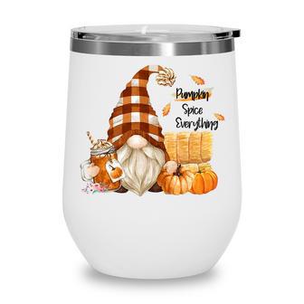 Fall Gnome Pumpkin Spice Everything Gnome Coffee Wine Tumbler - Thegiftio UK