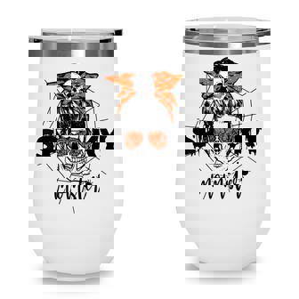 Funny Halloween Spooky Momster Skull Mama Costume For Mom Wine Tumbler - Seseable