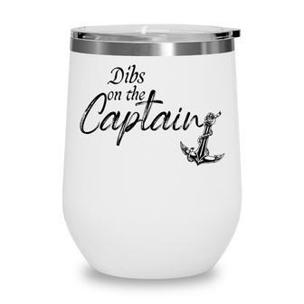 Funny Wife Dibs On The Captain Wine Tumbler - Thegiftio UK