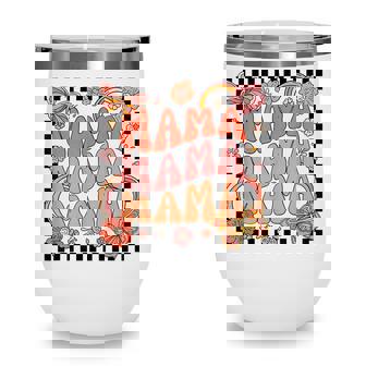 Groovy Mama One Thankful Mama Thanksgiving Mors Day Wine Tumbler - Thegiftio
