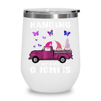 Hanging With My Gnomies Funny Halloween Costume Kids Adults Wine Tumbler - Seseable