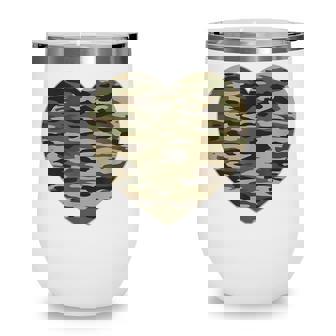 Heart Camoflauge Clothing Women Men Camo Military Tactical Wine Tumbler - Thegiftio UK