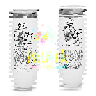 I Love Being Called Meemaw Sunflower Mothers Day Gift Wine Tumbler - Thegiftio UK