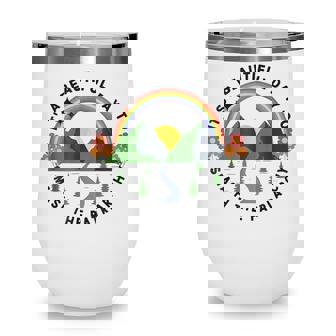 Its A Beautiful Day To Smash The Patriarchy Retro Feminism Wine Tumbler - Thegiftio UK