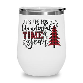 Its The Most Wonderful Time Of The Year Christmas  Wine Tumbler