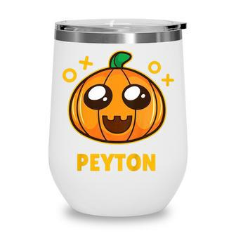 Kids Peyton Kids Pumpkin Halloween Wine Tumbler - Seseable