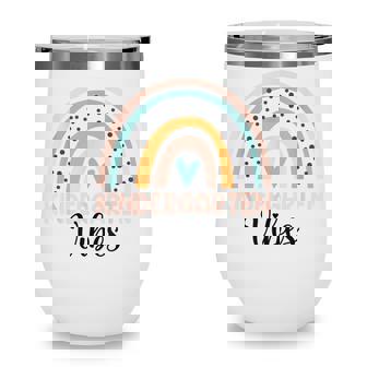 Kindergarten Rainbow Teacher Student Kindergarten Vibes Wine Tumbler - Thegiftio