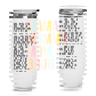 Mama Mommy Mom Bruh Mommy And Me Leopard Mothers Day Gifts Wine Tumbler - Thegiftio UK