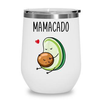 Mamacado Avocado Pregnant Mom Pregnancy Avo Wine Tumbler - Thegiftio UK