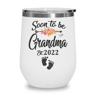 Mothers Day First Time Grandma Top Soon To Be Grandma 2022 Wine Tumbler - Thegiftio UK