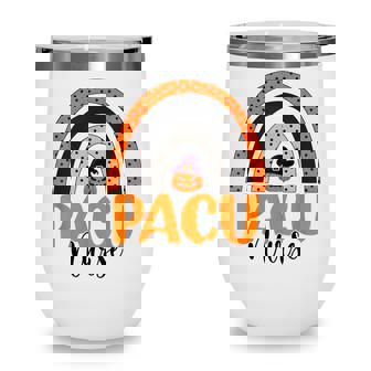 Pacu Nurse Nursing Scary Halloween Pumpkin Rainbow Wine Tumbler - Thegiftio