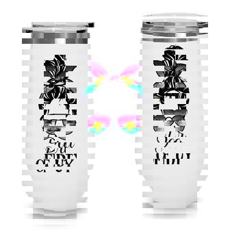 Paraprofessional Para Off Duty Sunglasses Vintage Women Idea Wine Tumbler - Thegiftio