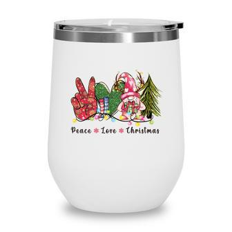 Peace Love Christmas Wine Tumbler - Seseable