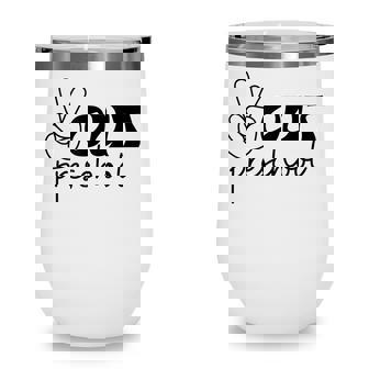 Peace Out Preschool Funny End Of School Year Teacher Student Wine Tumbler - Thegiftio