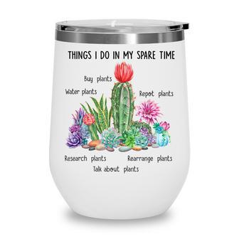 Plant Lady Plant Lover Gift Wine Tumbler - Thegiftio UK