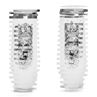 Queens Platinum Jubilee Women British Corgi Dog Queen Crown Wine Tumbler - Thegiftio UK