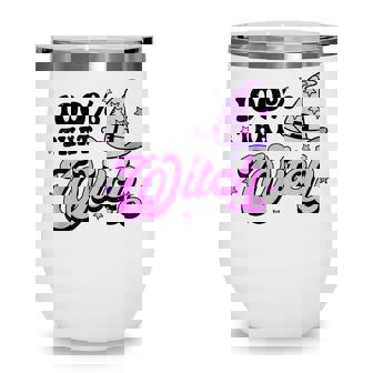 Retro 100 That Witch Gift For Halloween Vintage Ghost Fall Wine Tumbler - Thegiftio UK