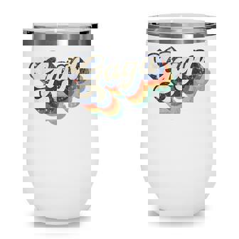 Retro Cute Gaga For Grandma Best Gaga Ever Mothers Day Wine Tumbler - Thegiftio UK