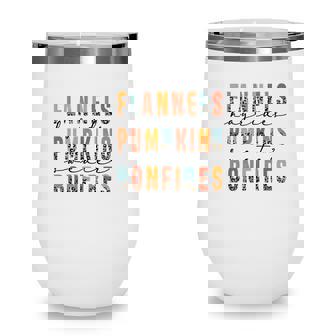 Retro Fall Thanksgiving Flannel Autumn Wine Tumbler - Thegiftio