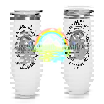 Retro Feminism Its A Beautiful Day To Smash The Patriarchy Wine Tumbler - Thegiftio UK