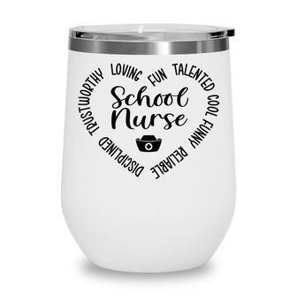 School Nurse V3 Wine Tumbler - Thegiftio UK
