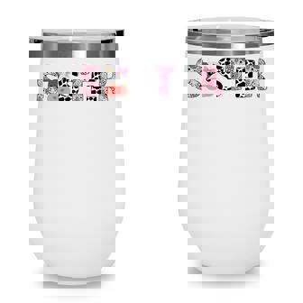 Sister Of The Birthday For Girl Cow Farm Birthday Cow Wine Tumbler - Thegiftio UK