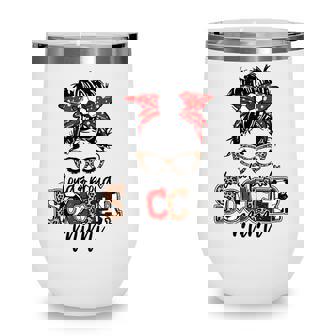 Soccer Mom Leopard Loud And Proud Soccer Mom Wine Tumbler - Thegiftio UK