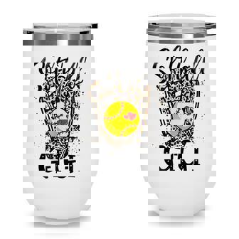 Softball Gigi Leopard Game Day Softball Lover Mothers Day Wine Tumbler - Thegiftio UK