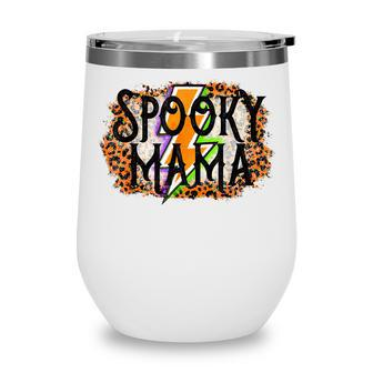 Spooky Mama Halloween Mama Mini Family Matching Costume Wine Tumbler - Seseable