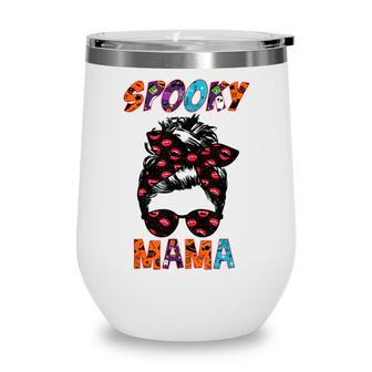 Spooky Mama Halloween Mom Wine Tumbler - Seseable