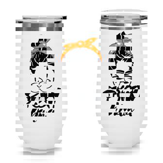 Spooky Mama Humor Mom Halloween Party 2021 For Mother Wine Tumbler - Seseable