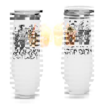Spooky Season Horror Fall Coffee Halloween Autumn Wine Tumbler - Thegiftio