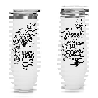 Tanned & Tipsy Hello Summer Vibes Beach Vacay Summertime Wine Tumbler | Seseable CA