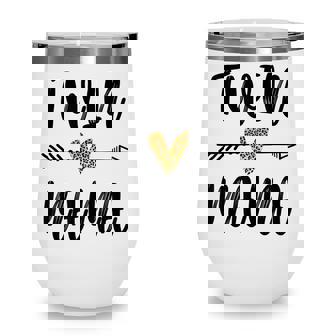 Twin Mama Mothers Day Funny Leopard New Mom Of Twins Wine Tumbler - Thegiftio UK
