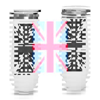 Uk T Women Men | Cool Vertical British Union Jack Flag Wine Tumbler - Thegiftio