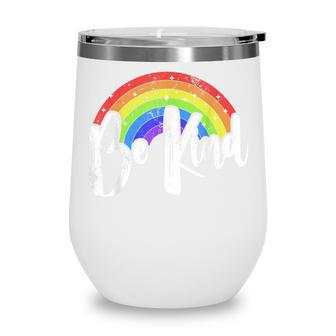 Unity Day Orange Anti Bullying Gift And Be Kind V2 Wine Tumbler - Thegiftio UK