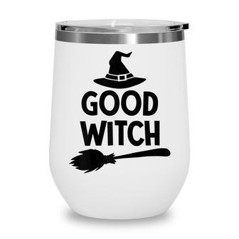 Womens Good Witch Funny Halloween V2 Wine Tumbler - Seseable