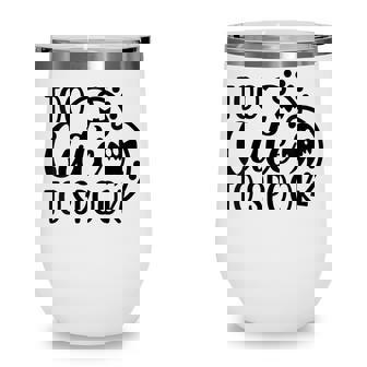Womens Too Cute To Spook - Funny Halloween Wine Tumbler - Thegiftio